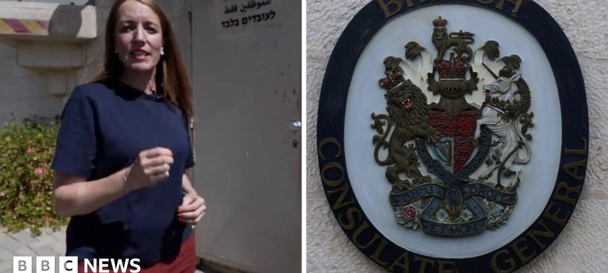 Watch: Why was the sign at the British consulate in East Jerusalem removed?
