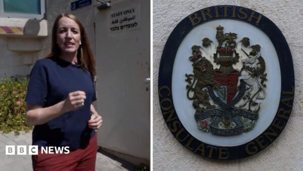 Watch: Why was the sign at the British consulate in East Jerusalem removed?