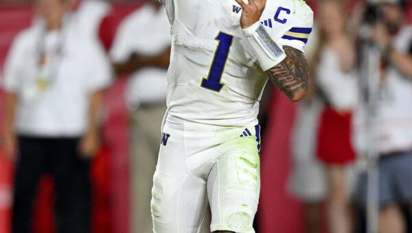 Washington quarterback Demond Williams Jr. exits Iowa game with injury