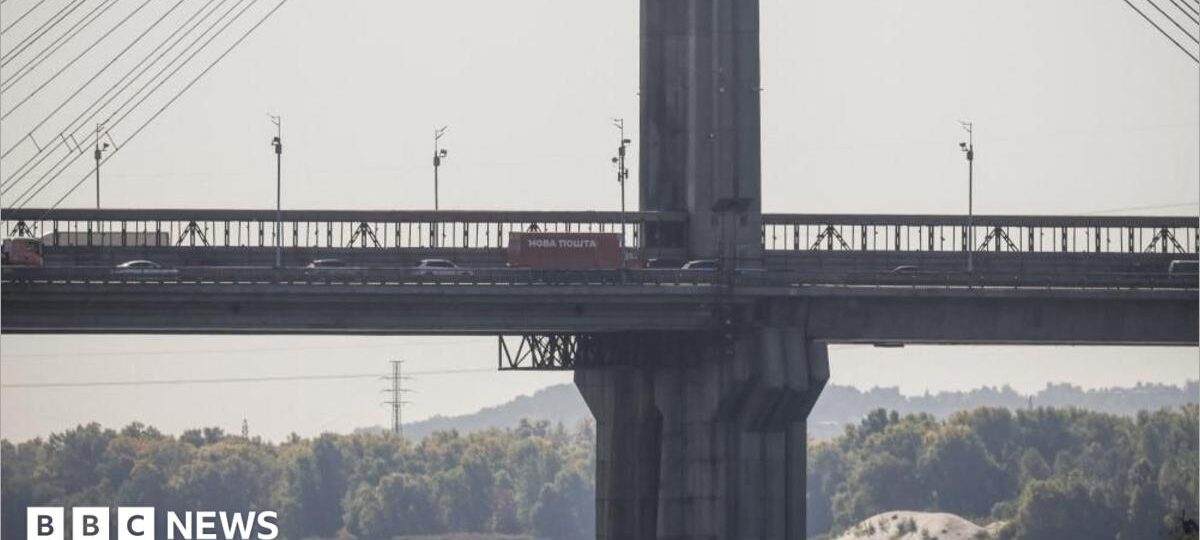 Russia targets busy bridge in central Kyiv in broad daylight