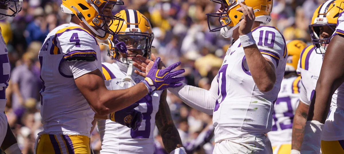 Leavitt throws for 4 TDs as No. 22 LSU routs No. 16 Mississippi State 31-0