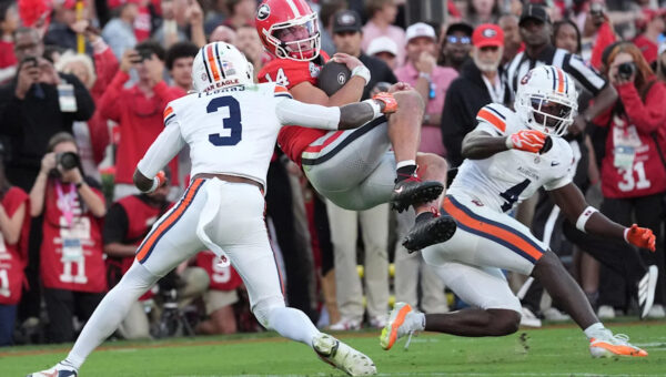 Where is Georgia football in the latest US LBM Coaches Poll?