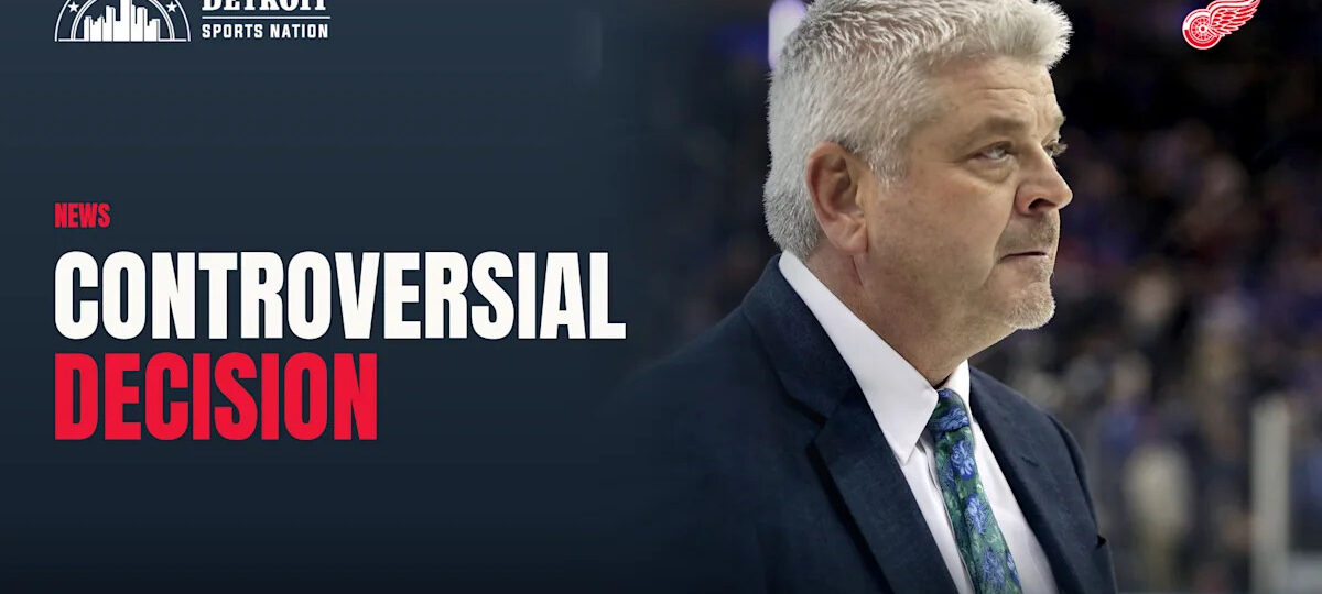 Todd McLellan Makes Controversial Red Wings Goaltending Decision