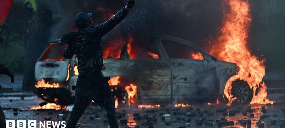 Anti-government protesters battle with police in Albania