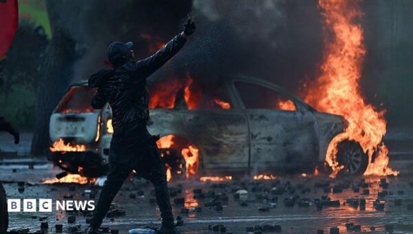 Anti-government protesters battle with police in Albania