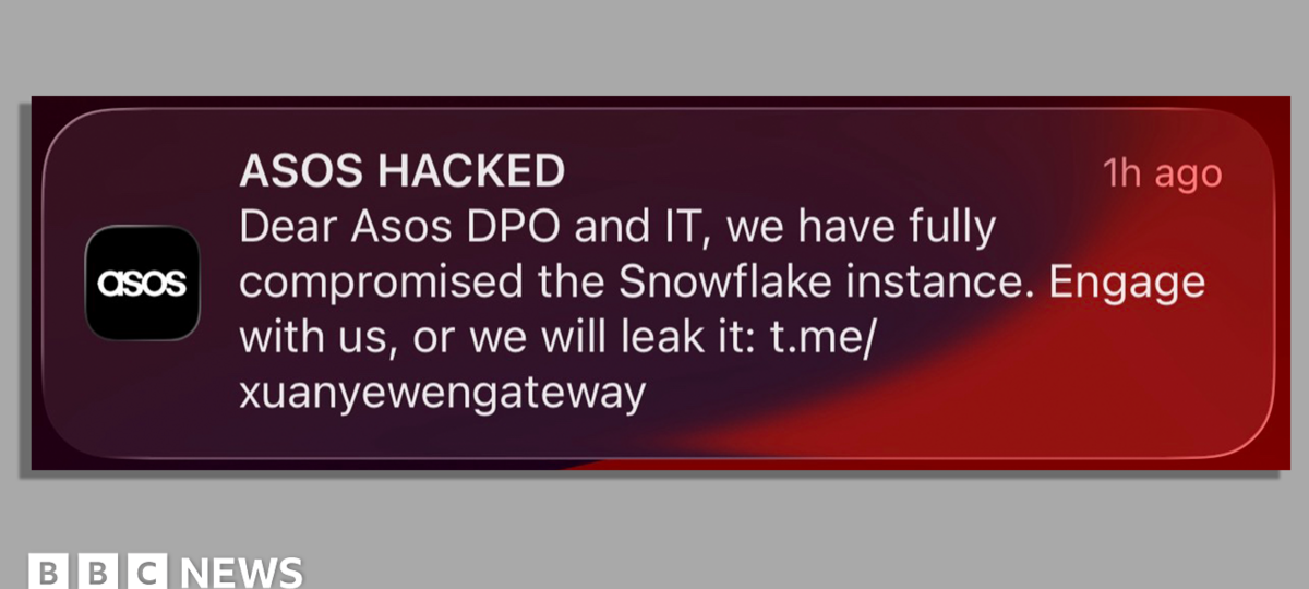 What can I do to protect myself after 'Asos hacked' message?