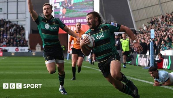 Northampton outgun Bath in 119-point thriller