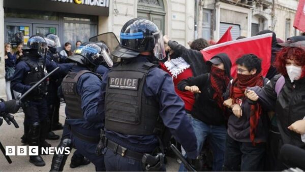 Riot police clash with students as education protests rage in France