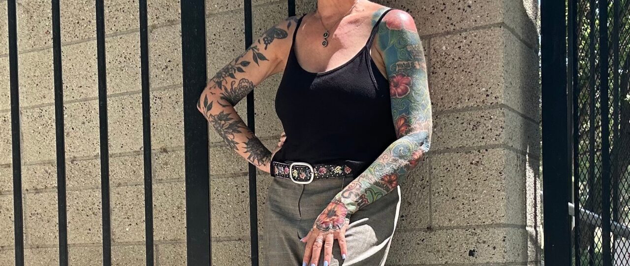 I'm 62, covered in tattoos, and refuse to dress my age. Getting older doesn't mean getting boring.