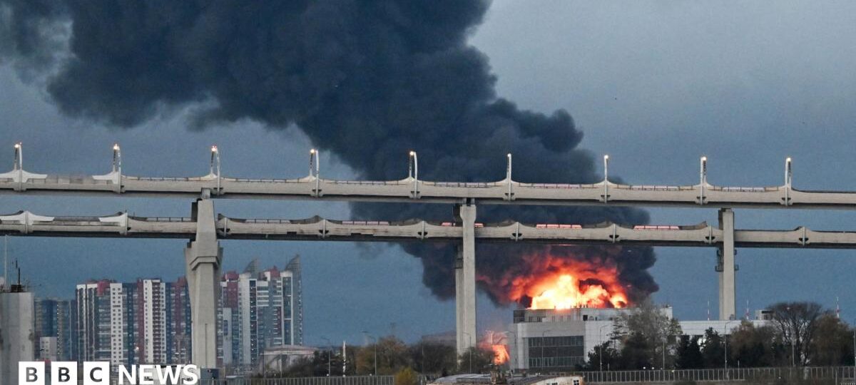 Oil facilities hit in deadly overnight attack on St Petersburg