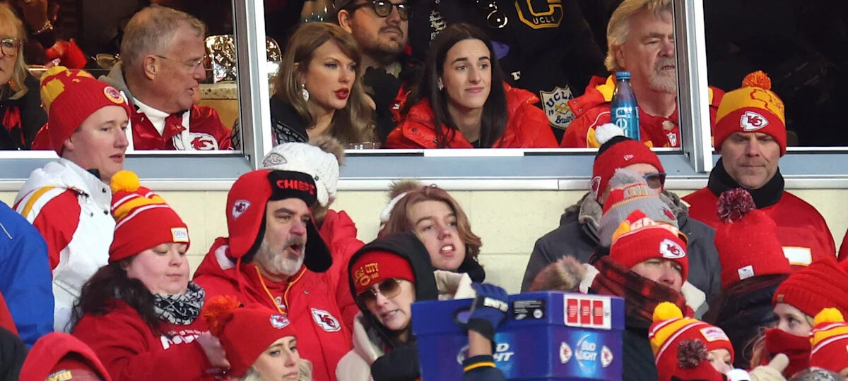 ‘Power couple’ – Fans react to Caitlin Clark and Taylor Swift watching Chiefs game together