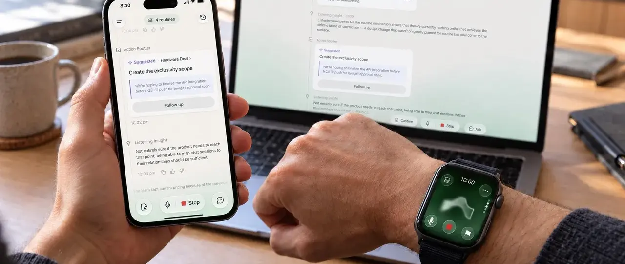 Former Plaud exec raises $26M for AI app that listens to you in the background