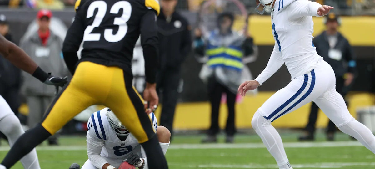 Rain, wind, distance? None of it bothers Colts K Spencer Shrader