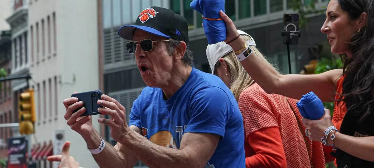 Preseason or not, Ben Stiller was fired up about Knicks before 50-point blowout loss to Raptors
