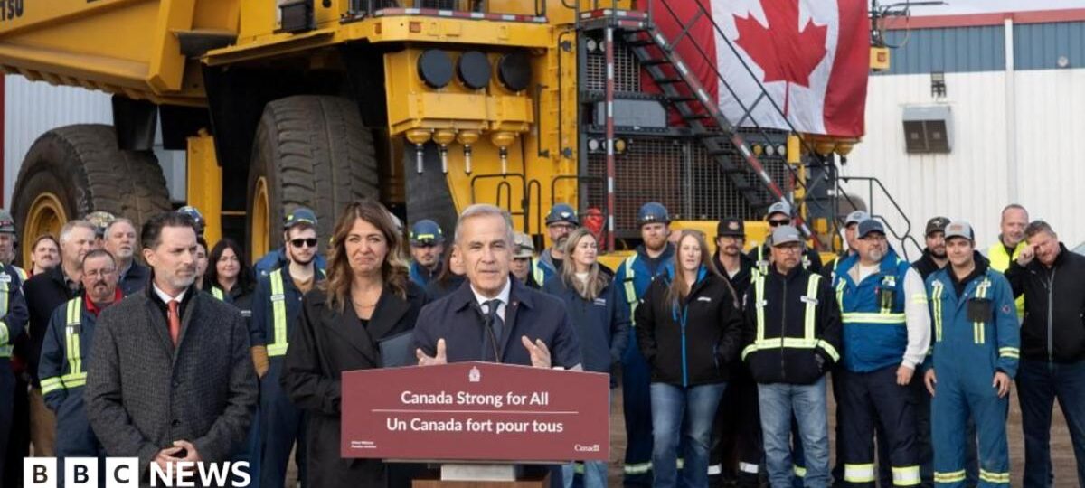 Carney hopes an oil pipeline can help Canada fight a trade war