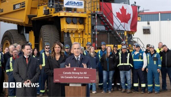 Carney hopes an oil pipeline can help Canada fight a trade war