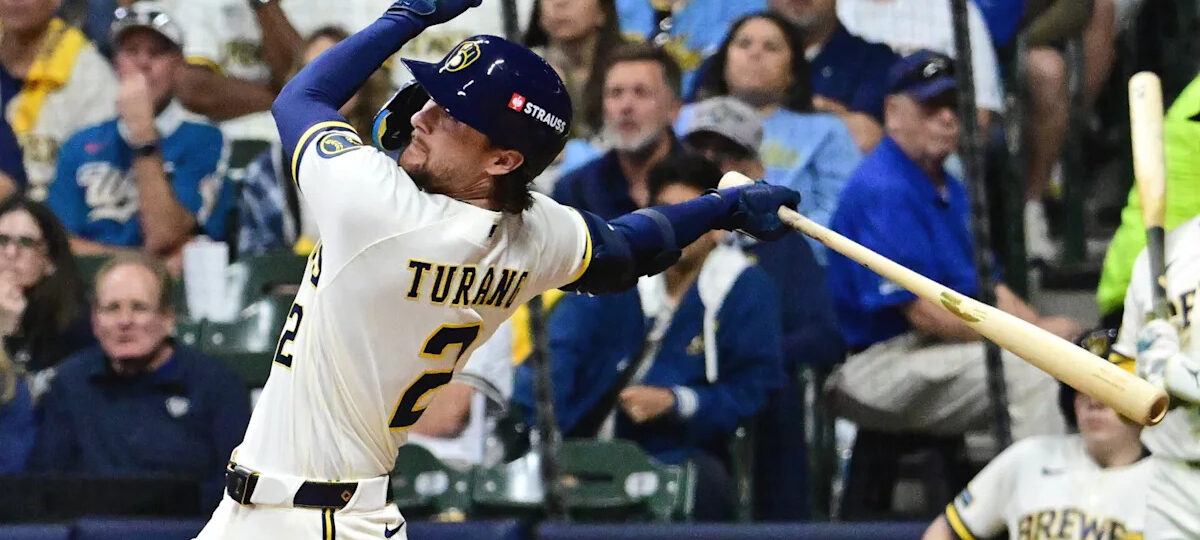 Turang homers and Milwaukee’s bullpen delivers as the Brewers beat the Dodgers 2-1 in NLCS opener