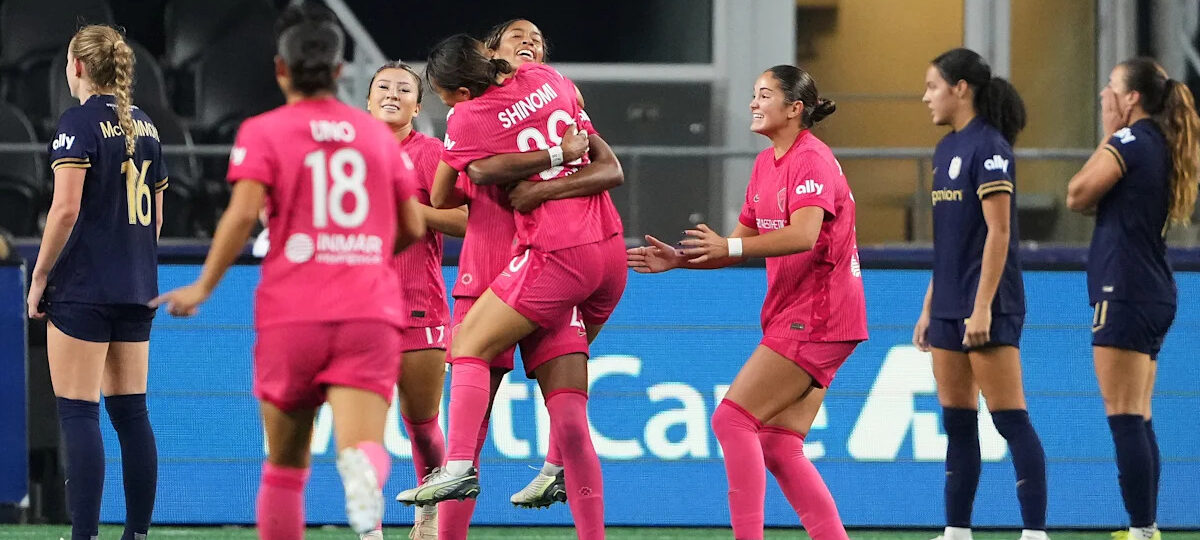 The Courage shut out the Reign 1-0 to climb above playoff line