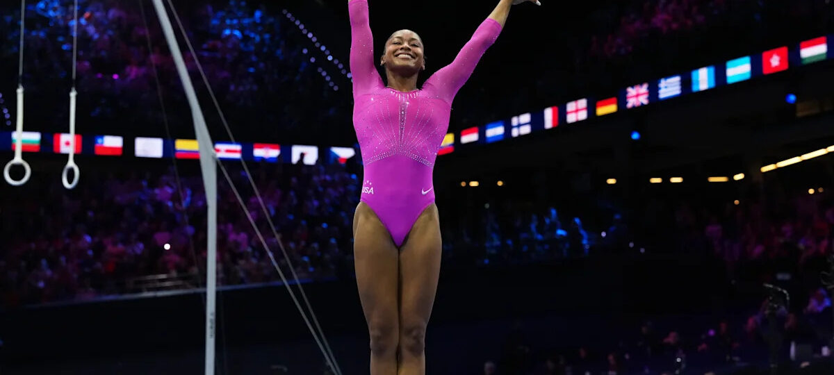 Newly minted all-around champ Skye Blakely adds two more medals at world gymnastics championships