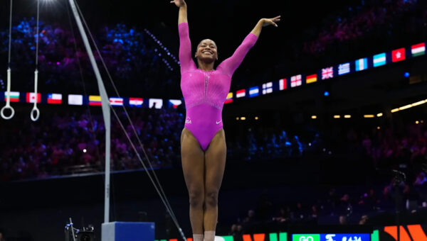 Newly minted all-around champ Skye Blakely adds two more medals at world gymnastics championships