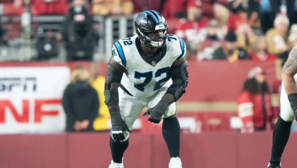 'Fun uncle' Taylor Moton, after 'scary' diagnosis, returns to Panthers' practice