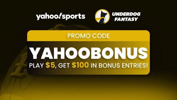Underdog Promo Code YAHOOBONUS: Play $5, Get $100 for Sunday Night Football and the NLCS