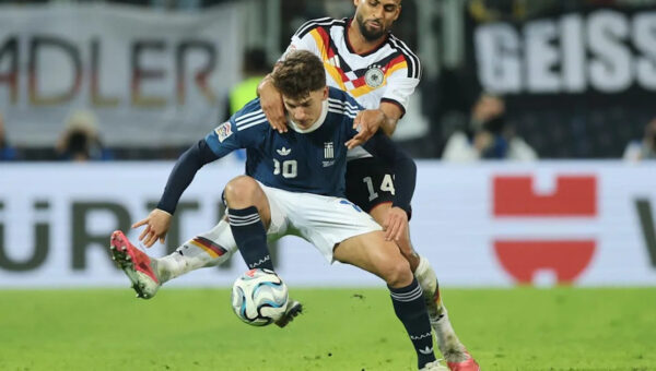 Arsenal star Christos Tzolis expected to miss Greece’s clash with Germany through injury