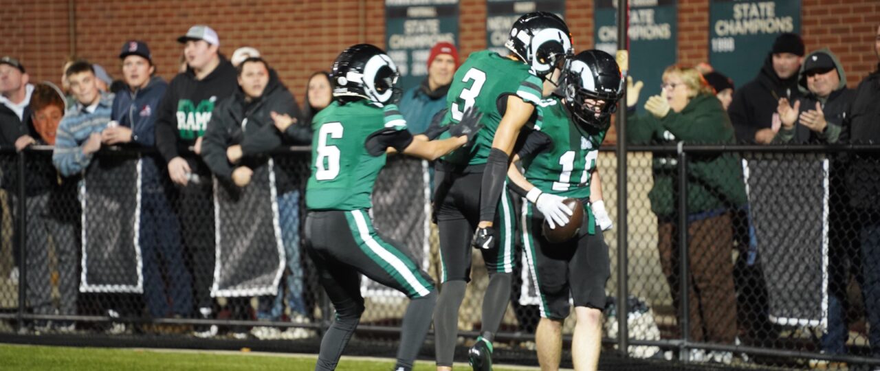 Keigan Holte, Aidan Nicholson power Marshfield football past Hingham