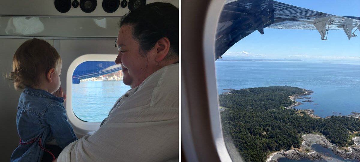 Taking a seaplane was about twice as expensive as the ferry. It made traveling with a toddler easier.