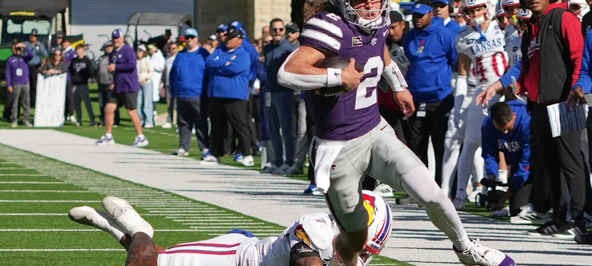 Kansas State survives a rash of mistakes, beats Kansas 35-24 for 18th straight win over the Jayhawks
