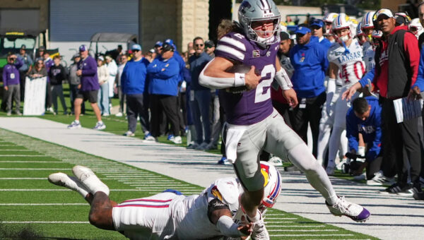 Kansas State survives a rash of mistakes, beats Kansas 35-24 for 18th straight win over the Jayhawks