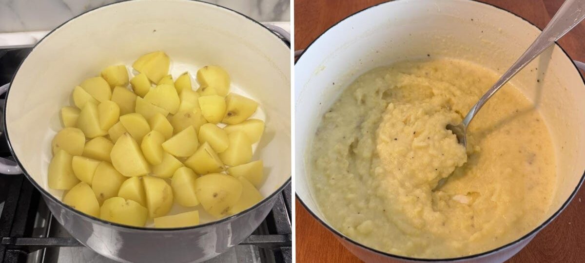 I made Ina Garten's flavorful mashed potatoes. From now on, I'll bring this easy side dish to every dinner party.