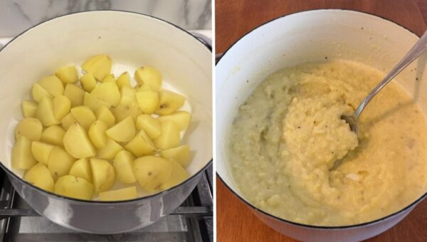 I made Ina Garten's flavorful mashed potatoes. From now on, I'll bring this easy side dish to every dinner party.