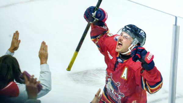 Opening Night: Colored smoke, mascots, fights, goals and a feel-good Rivermen win