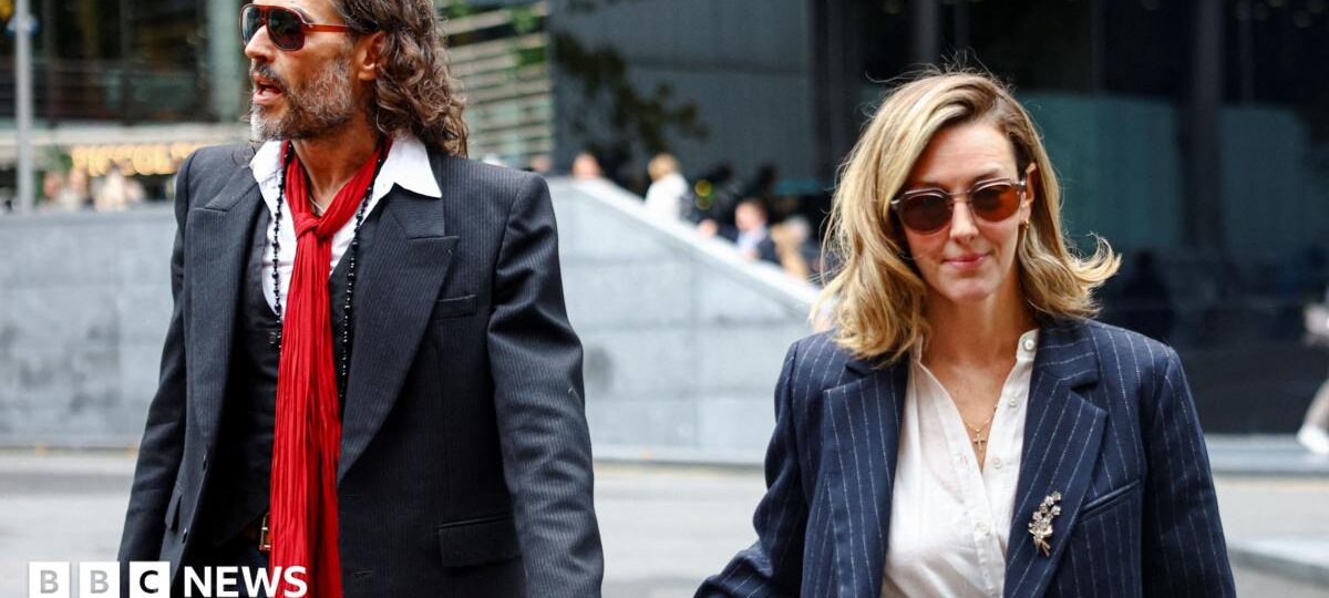 Russell Brand's wife tells his rape trial he is 'kind and a wonderful father'