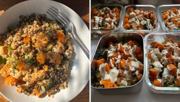 I eat the same dietitian-approved lunch almost every day. It's got fiber and protein — and is a breeze to prep in advance