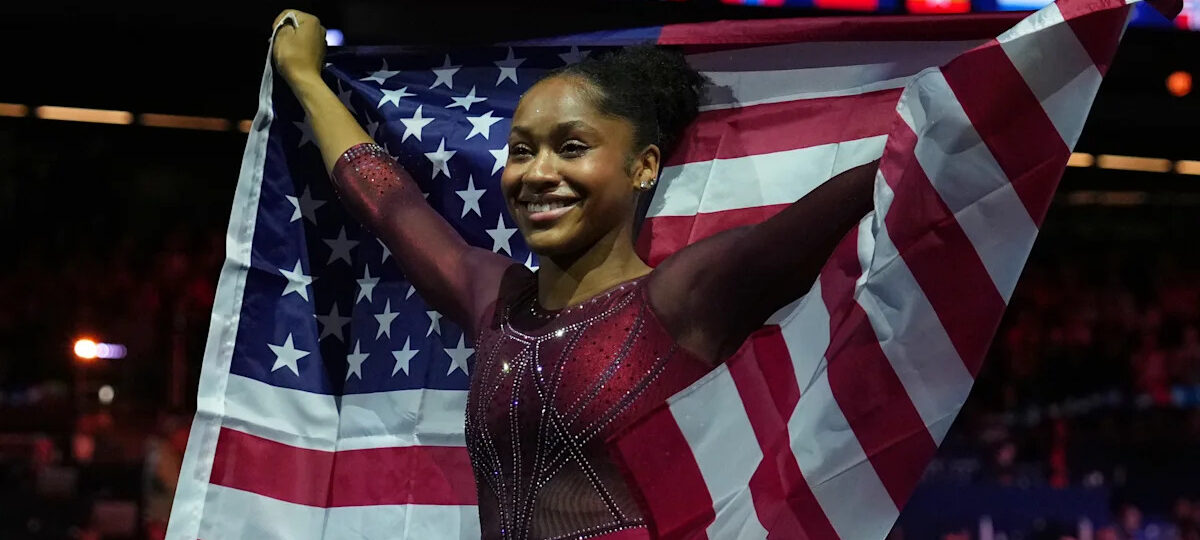 American gymnast Skye Blakely's long road to the top ends with gold at the world championships