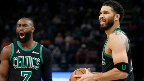 Watch Celtics’ Jayson Tatum reveal his stunned reaction to the Jaylen Brown trade