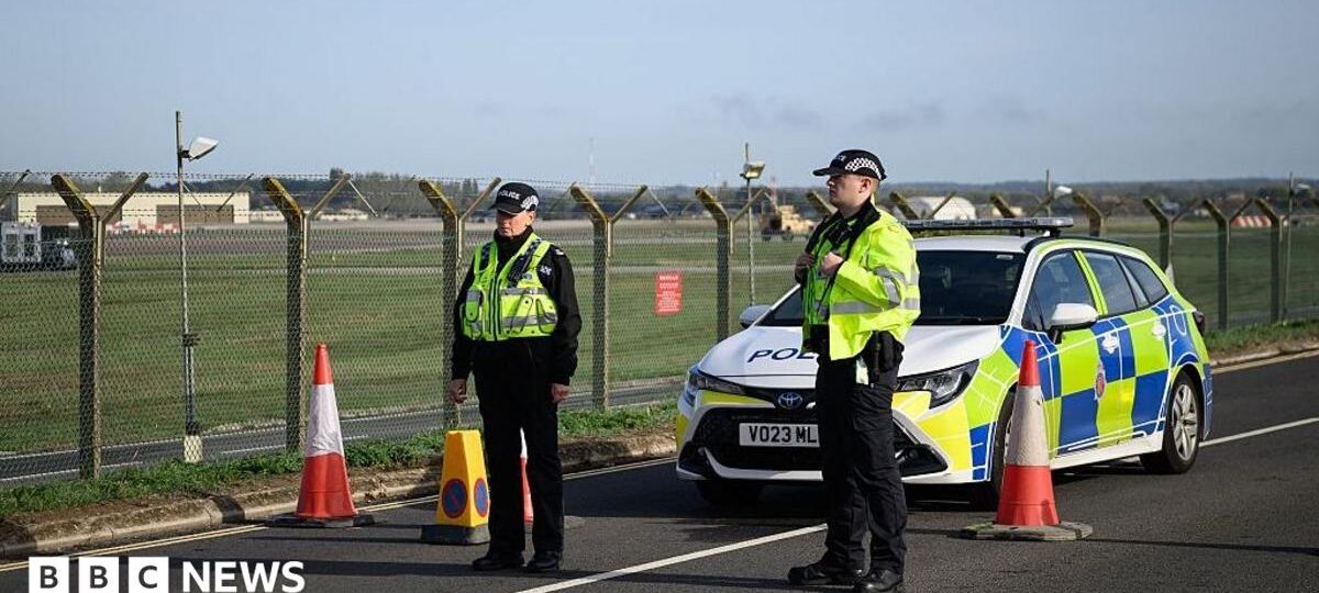 Two re-arrested on suspicion of assisting Iran intelligence after RAF Fairford incident