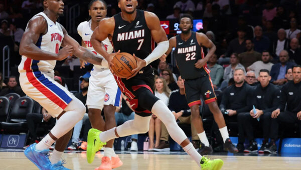 Pistons overcome injuries, Heat star’s big game in blowout win