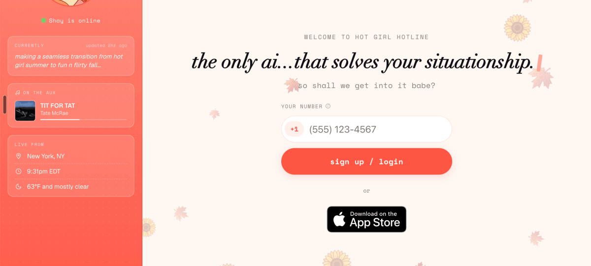 Hot Girl Hotline is like ‘Dear Abby’ for the AI era