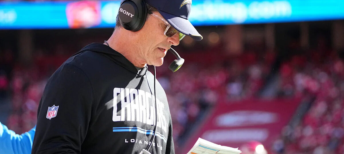 Chargers could face difficult Jim Harbaugh decision if season keeps spiraling