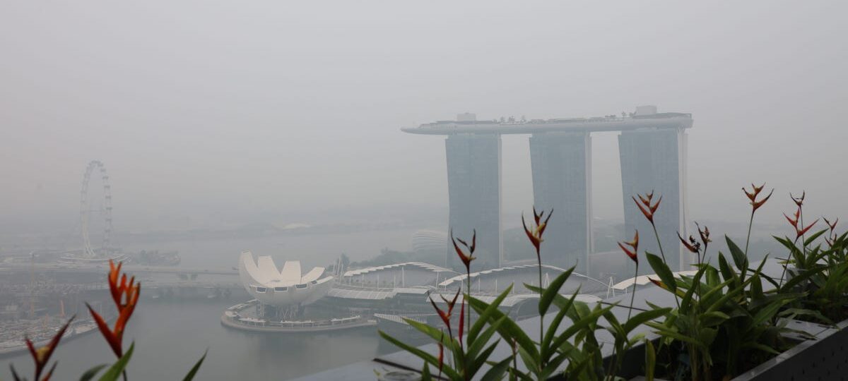 Singapore's iconic skyline is shrouded in a fire-related haze. Here's what it looks like across the island.