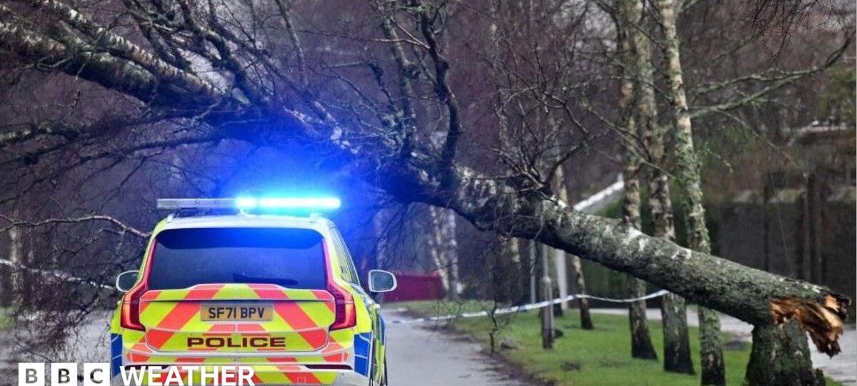 Amber warning in place as Storm Austen hits parts of UK