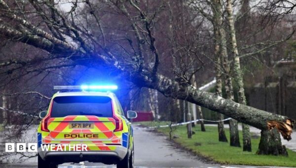 Amber warning in place as Storm Austen hits parts of UK