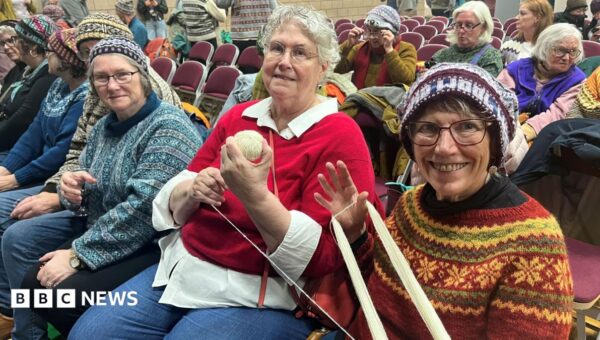 ‘I love the sheep and the people’ – Knitters flock to Shetland’s wool week