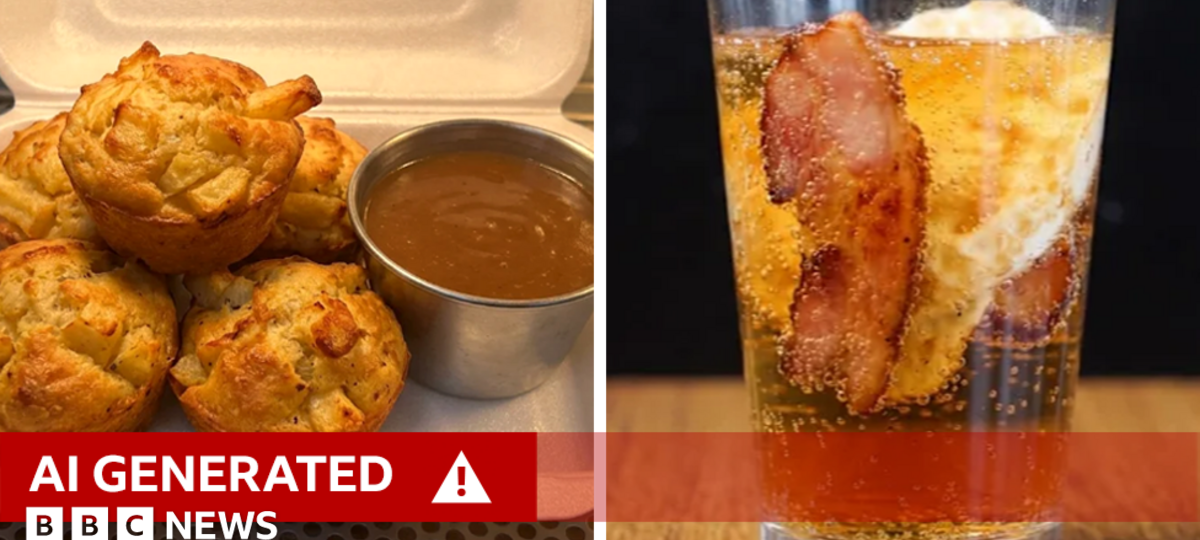 Chip muffin? Bacon and egg soda? How Just Eat's AI struggled to depict Britain's regional dishes