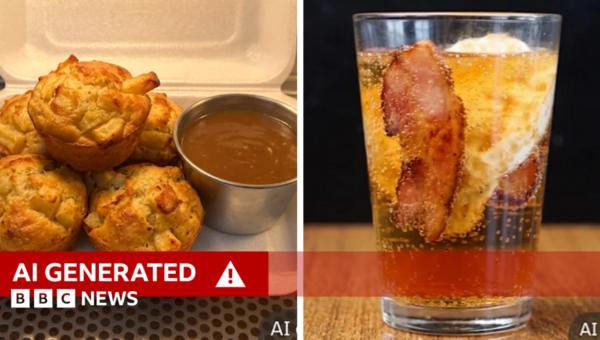 Chip muffin? Bacon and egg soda? How Just Eat’s AI struggled to depict Britain’s regional dishes