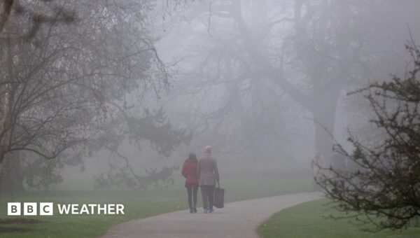 Thick fog to create dangerous driving conditions for UK commuters