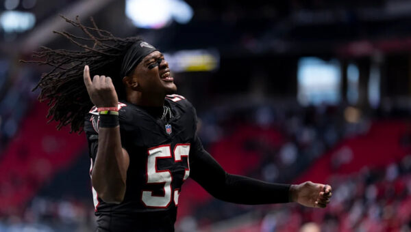 Falcons rookie Kendal Daniels goes from hospital to hero in a week